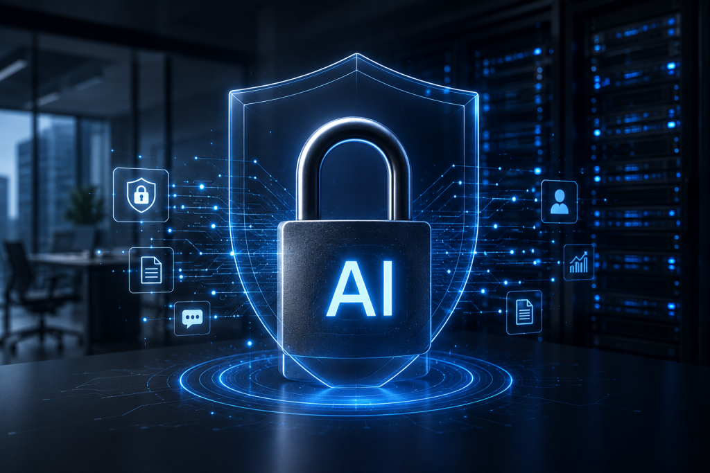 Secure private AI infrastructure protecting sensitive business data