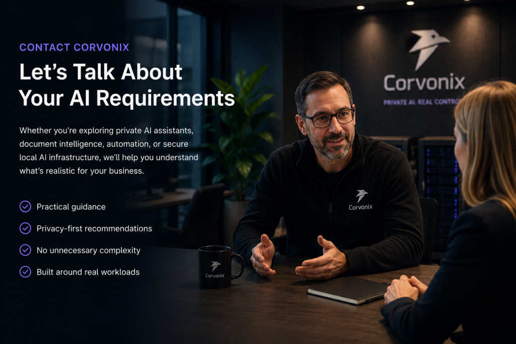 Business consultation for private local AI infrastructure